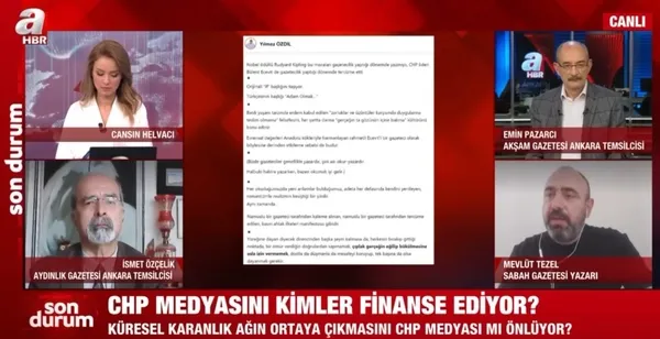 CHP medyasını kimler finanse ediyor? A Haber canlı yayınında dikkat çeken değerlendirme