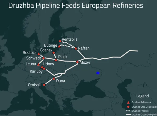 Avrupa’ya ham petrol taşıyan Drujba boru hattındaki sızıntı hakkında flaş açıklama! 3. tarafların müdahalesi var mı?