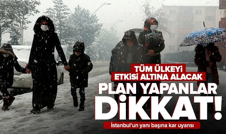 İstanbul’un yanı başına kar uyarısı geldi! Tüm Türkiye’yi etkisi altına alacak | 28 Kasım hava durumu İstanbul, Ankara, İzmir