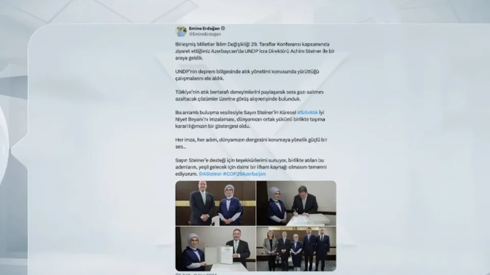 Emine Erdoğan’dan Bakü’de Sıfır Atık teması!