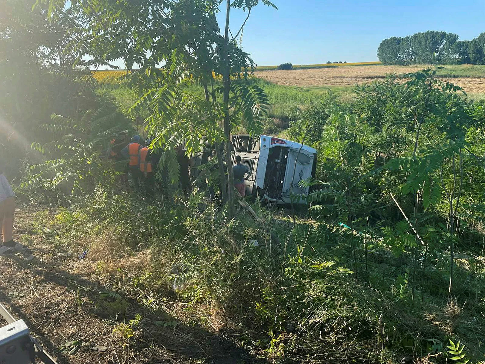 Kırklareli'nde feci kaza! Yolcu otobüsü devrildi: Çok sayıda yaralı