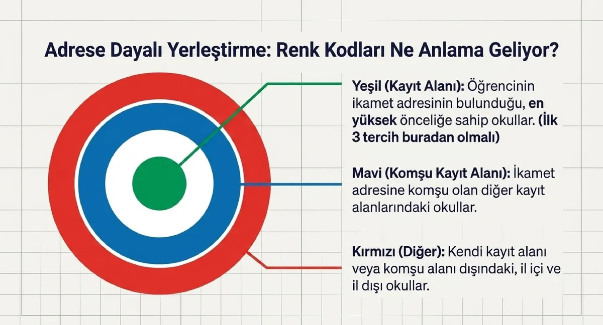 Tercih ekranındaki her renk kayıt alanını gösteriyor. (Fotoğraf: A Haber)