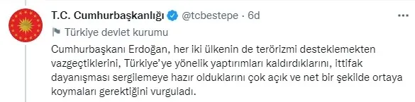 Başkan Erdoğan, NATO Genel Sekreteri Stoltenberg ile görüştü! İsveç ve Finlandiya... - 3