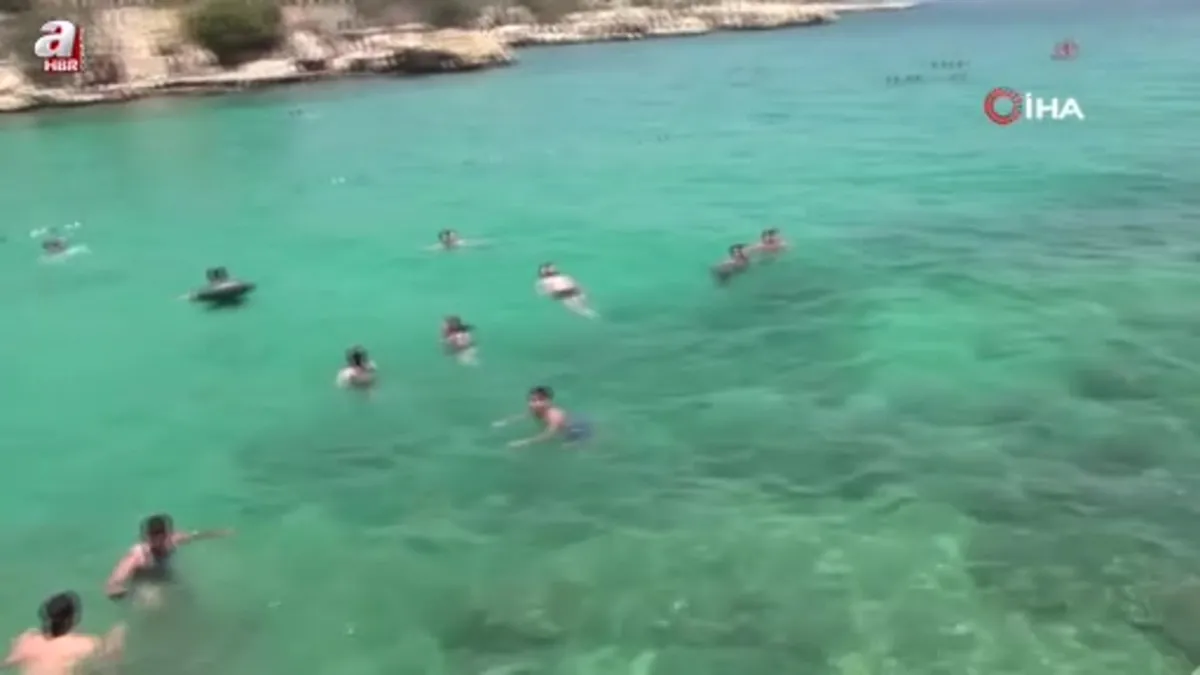 Mersin'de tatlı ve tuzlu suyun birleştiği doğal havuz