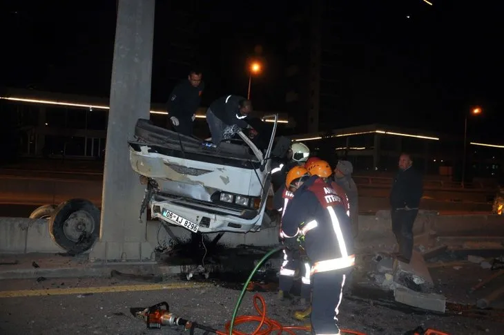 Ankara’da feci kaza! Ölümden döndü...