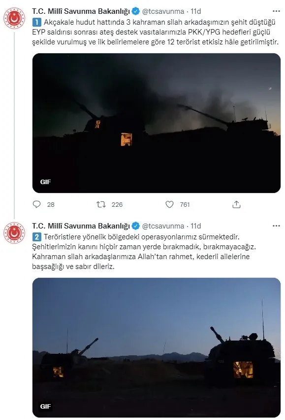 Son dakika: Akçakale Şanlıurfa hudut hattında 3 Mehmetçik şehit oldu