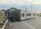 Yolcu otobüsü devrildi: 36 yaralı