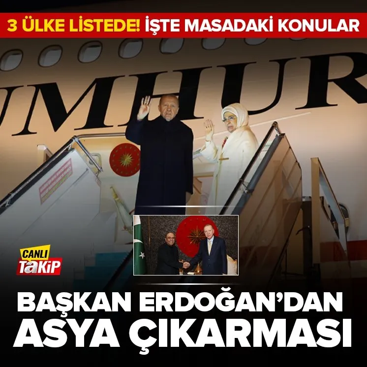 Başkan Erdoğan Asya turuna çıkıyor