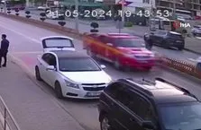 Otomobilin çarptığı yaşlı adam metrelerce savruldu!