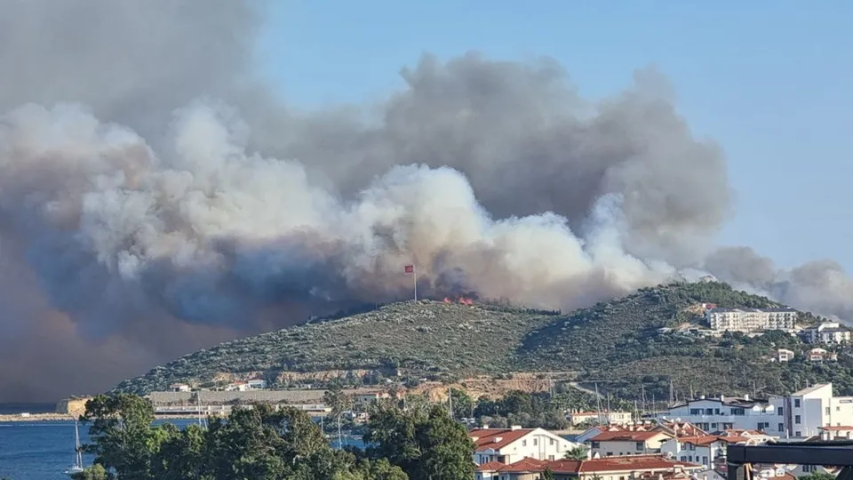 Datça Kargı koyunda orman yangını!