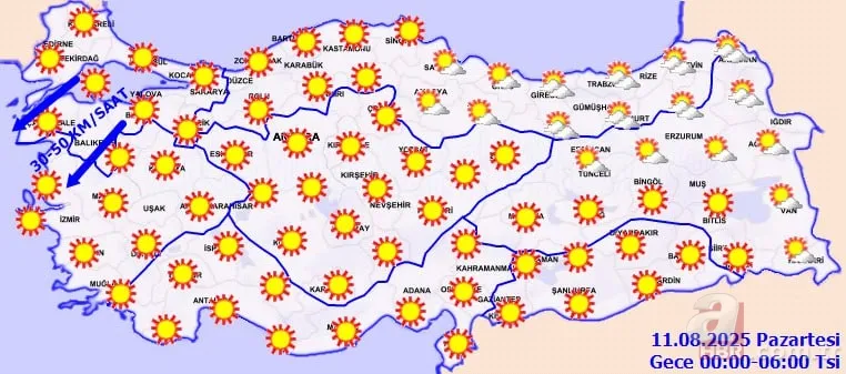 Kavurucu yaz YENİ HAFTADA geri döndü! Meteoroloji uyardı: 22 il 40 dereceyi geçti! Güney yanıyor, Kuzey ve Doğu’da yağış var 10