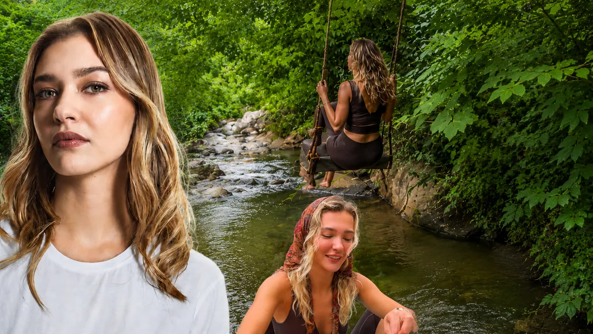 Melisa Döngel Rize'nin doğasında serinledi