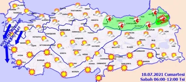 Meteoroloji hava durumu | İstanbul'da bugün hava nasıl olacak? 10 Temmuz Cumartesi hava durumu - 8