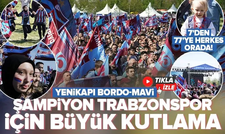 Şampiyon Trabzonspor için büyük kutlama