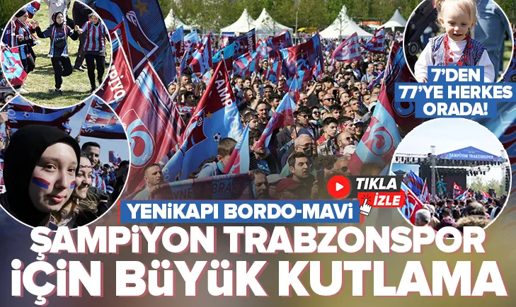 Şampiyon Trabzonspor için büyük kutlama