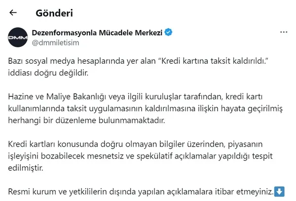 Son dakika | "Kredi kartlarına taksit kaldırılıyor" iddiası! Bakan Şimşek'ten yalanlama: İtibar etmeyin - 3
