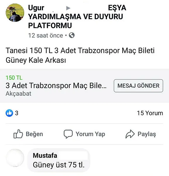 Trabzonspor’dan karaborsa bilet uyarısı! Suç duyurusunda bulunacak