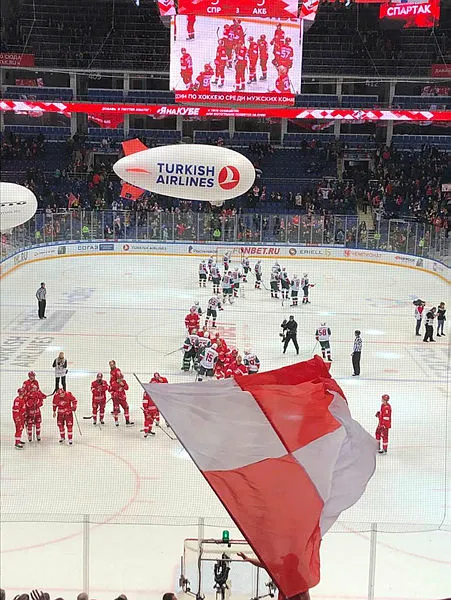 THY, Spartak Moskova - Soçi karşılaşmasında buz pistine logosunu kazıttırdı
