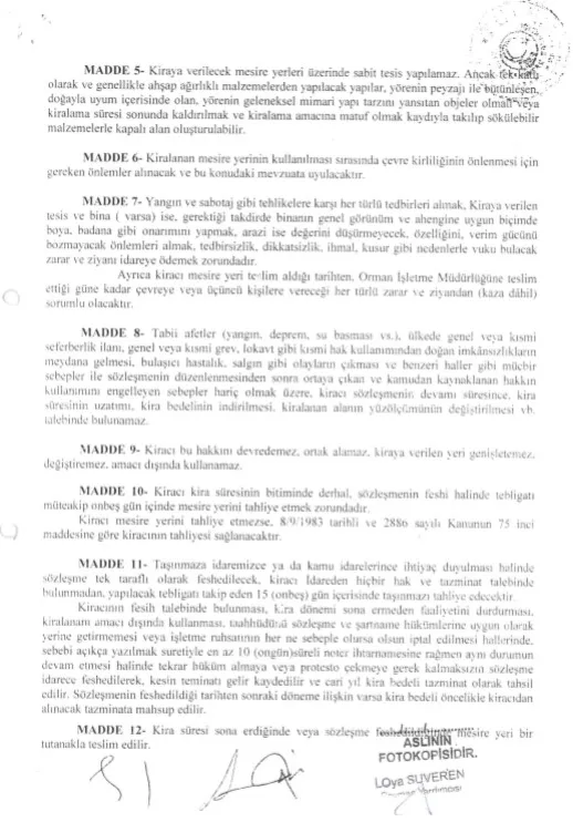 Orman Genel Müdürlüğü, Kemerburgaz Kent Ormanı’nı 2012’de İBB'ye kiralamış! İşte belgesi - 1