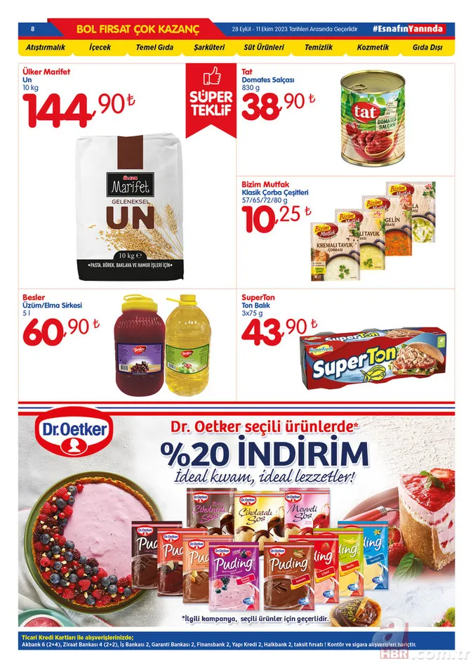 28 Eylül Bizim Toptan Market indirim kataloğu yayınlandı! 2 kg kaşar peynir 285 TL, 3 kg çay 267 TL, 3 kg çay 267 TL, 50’li karton bardak 12.46 TL’den satışa sunuluyor 8