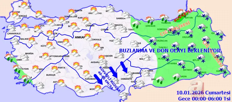 Hava sertleşiyor! Kar için tarih verildi: Kuvvetli yağış, don ve fırtınaya dikkat! 23