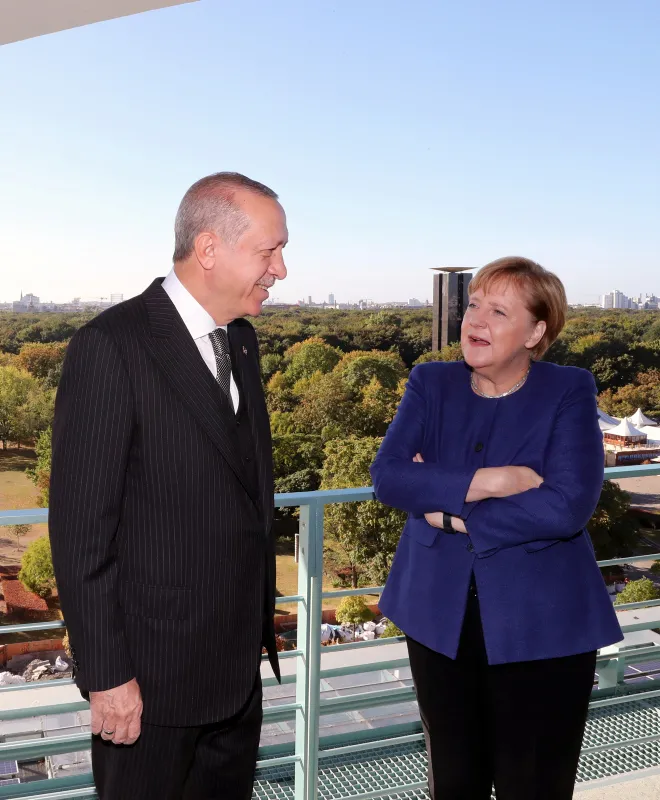 BaÅkan ErdoÄan, Merkel ile kahvaltıda buluÅtu