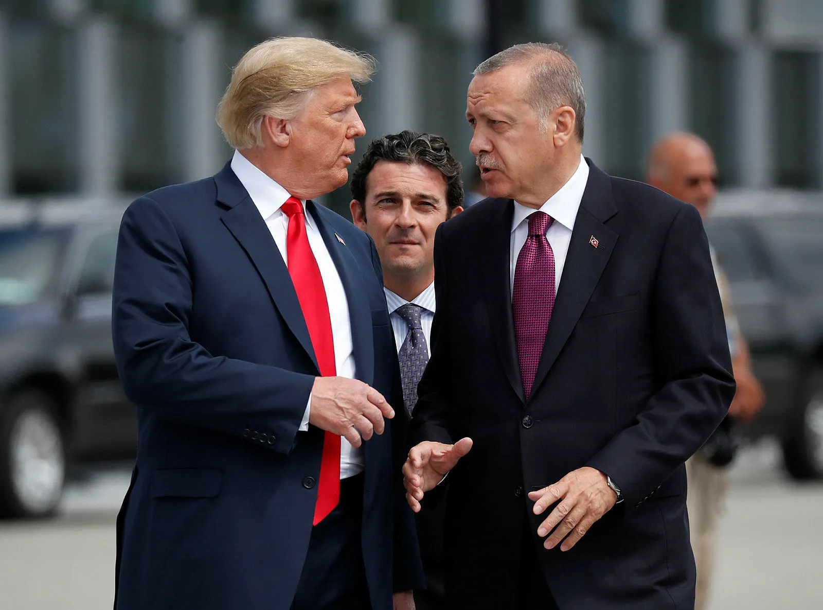 Başkan Erdoğan, Trump'la görüştü
