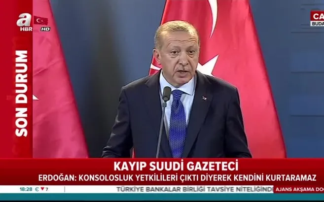 Erdoğan'dan kayıp Suudi gazeteci açıklaması!