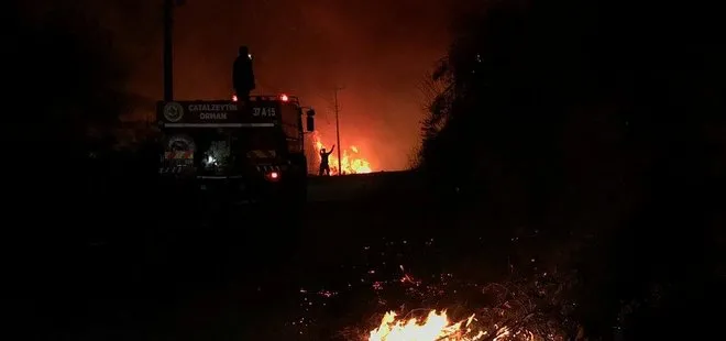 Kastamonu’da orman yangını mahalleye sıçradı