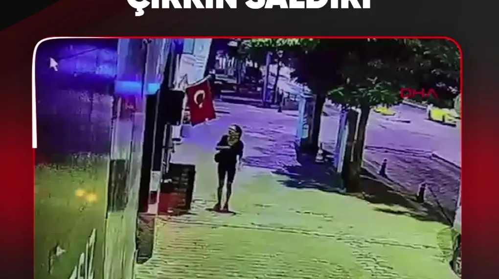TÜRK BAYRAĞINA ÇİRKİN SALDIRI