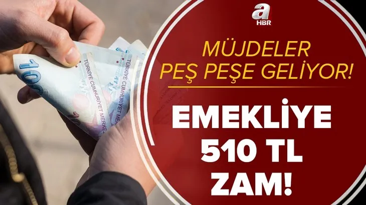 Müjdeler peş peşe geliyor! Emekliye 510 TL zam! SSK Bağ-Kur emekli maaşı ve ek ödeme artışı ne kadar? Temmuz zammı ile...