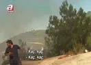 A Haber ekibinin zorlu yangın mesaisi!