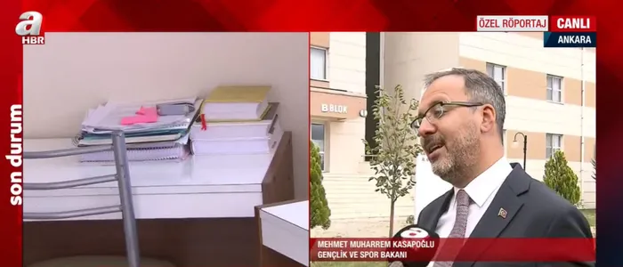 Gençlik ve Spor Bakanı Muharrem Kasapoğlu A Haber’de muhalefetin yurt algısına net yanıt: İstismara izin vermeyeceğiz