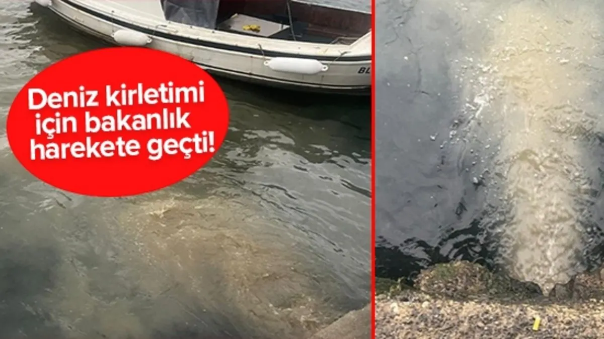 Üsküdar'da denize atık su skandalı! Bakanlık harekete geçti