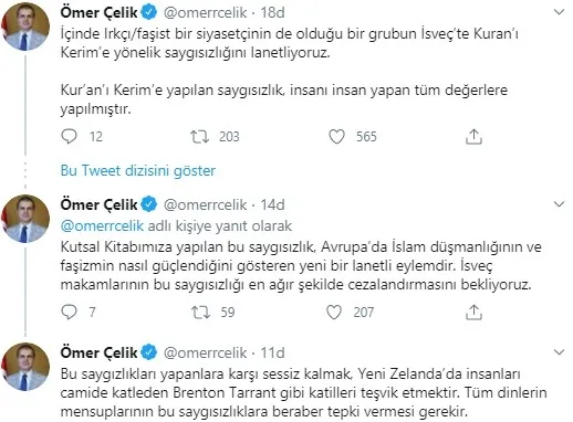 Türkiye’den İsveç’te Kur’an-ı Kerim yakma provokasyonuna tepki