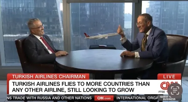 THY’nin büyüme hedefi CNN International’da açıklandı
