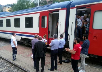 Kayseri-Adana treninde doğum sürprizi