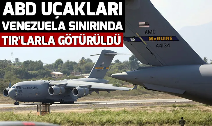 ABDnin uçakları Venezuela sınırında