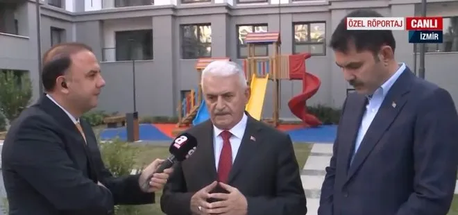 İzmir depreminin yaraları sarılıyor! Çevre Bakanı Kurum ve AK Parti Genel Başkanvekili Yıldırım A Haber’de