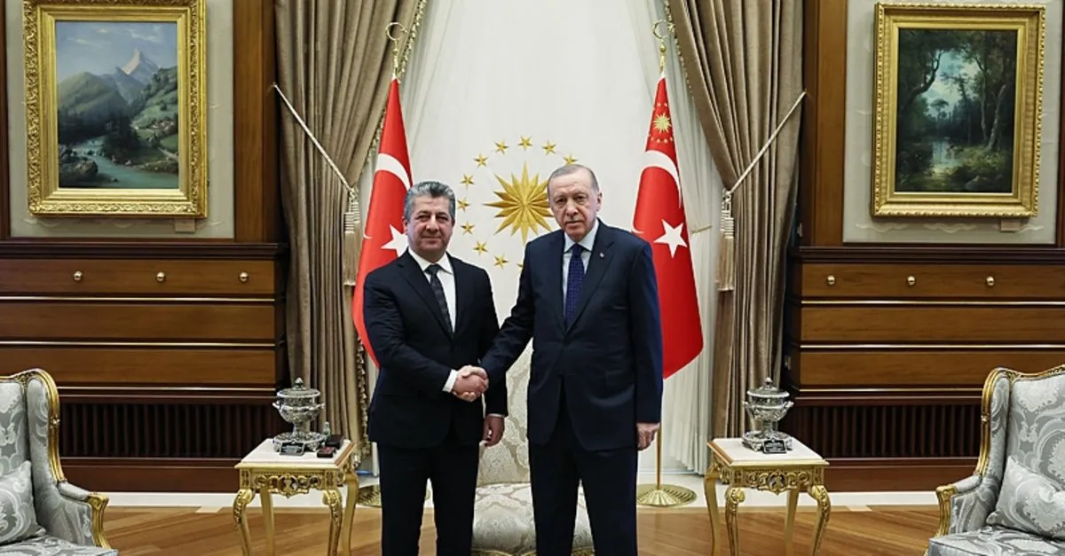 Başkan Erdoğan Barzani'yi kabul etti