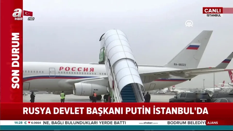 Vladimir Putin İstanbul’a geldi!