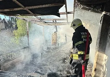 Bodrum'da bir evde korkutan yangın!