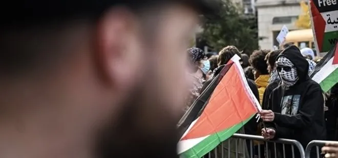 New York’ta binlerce kişi Gazze’den yana! İşgalci İsrail protesto edildi
