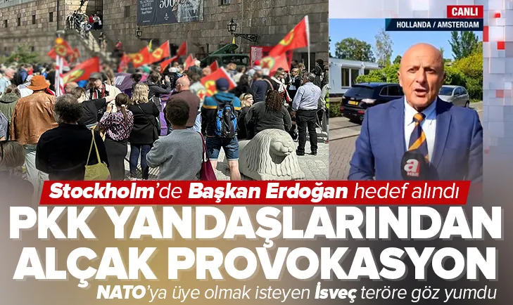 İsveç’te PKK yandaşlarından alçak provokasyon