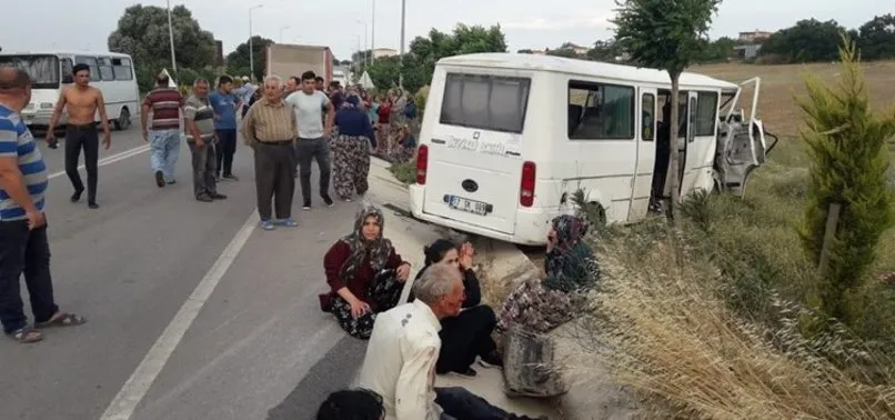 Çanakkale'de kaza: 17 kişi yaralandı