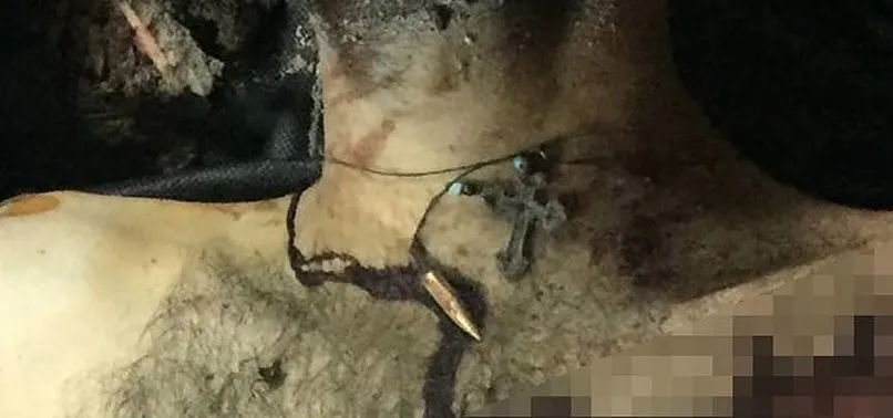 Etkisiz hale getirilen teröristin boynunda haç kolye bulundu