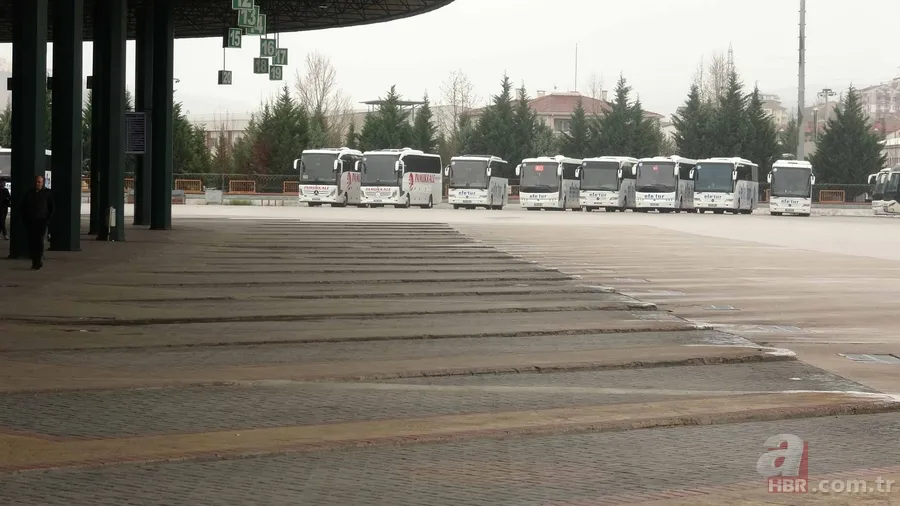 Koronavirüs önlemleri kapsamında otobüs seferleri durduruldu! İşte otogarlarda son durum 12