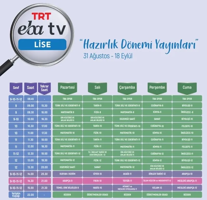 EBA canlı derse katıl: 3 Eylül EBA ders programı ve saatleri! EBA öğrenci girişi nasıl yapılır?