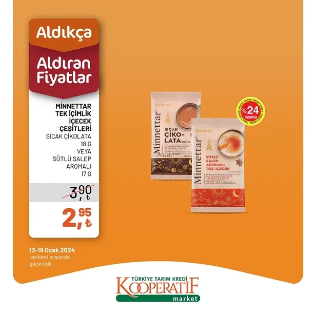 Tarım Kredi Market, 18 Ocak İndirim Kataloğu ile Müşterilerine Cazip Fırsatlar Sunuyor! Salatalık, Soğan, Limon, Çay, Türk Kahvesi ve Fazlası Uygun Fiyatlarla Satışta! - 15