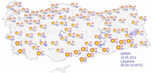 1621004134139.png Meteoroloji Genel Müdürlüğü açıkladı! Tam kapanma sonrasında hava nasıl olacak? İstanbul Ankara İzmir hava durumu - 7